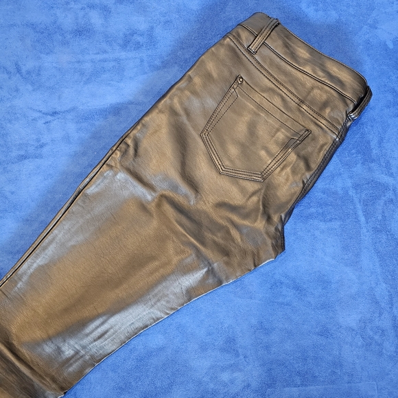 Tall  Faux Leather Jeans - Picture 3 of 3